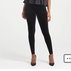 Spanx Black Velvet Leggings XL